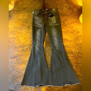 Size 6 Black Western Bell Bottoms